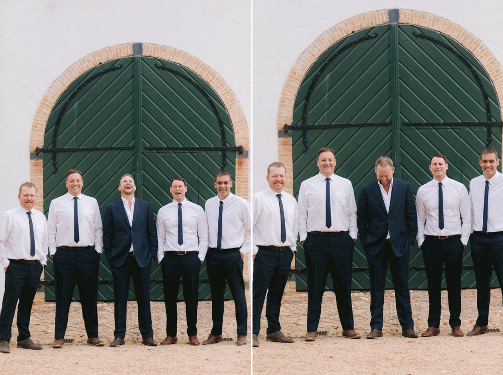 groom and groomsmen