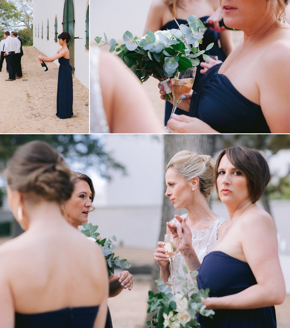 bridesmaids chatting