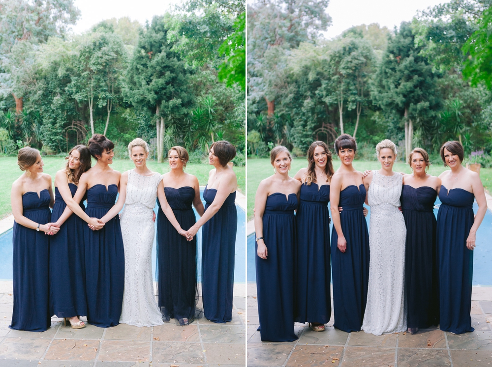 bride and bridesmaids