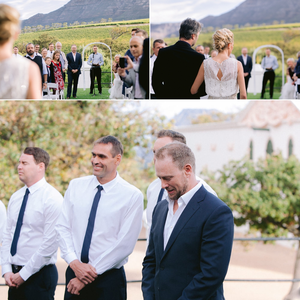 bride walking down the isle