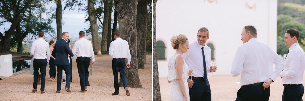 bride with groomsmen
