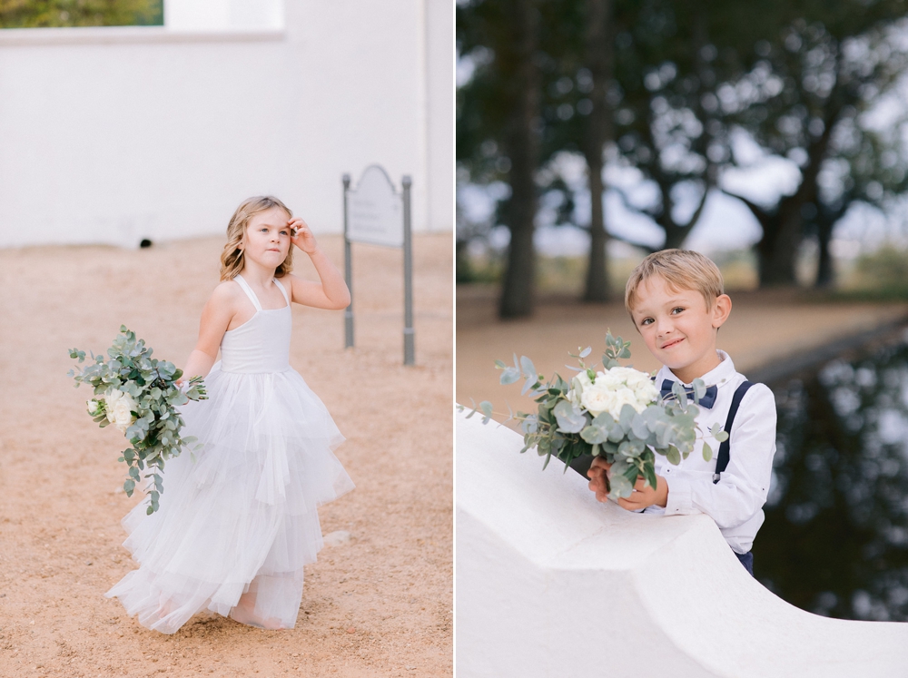 flowergirl and pageboy