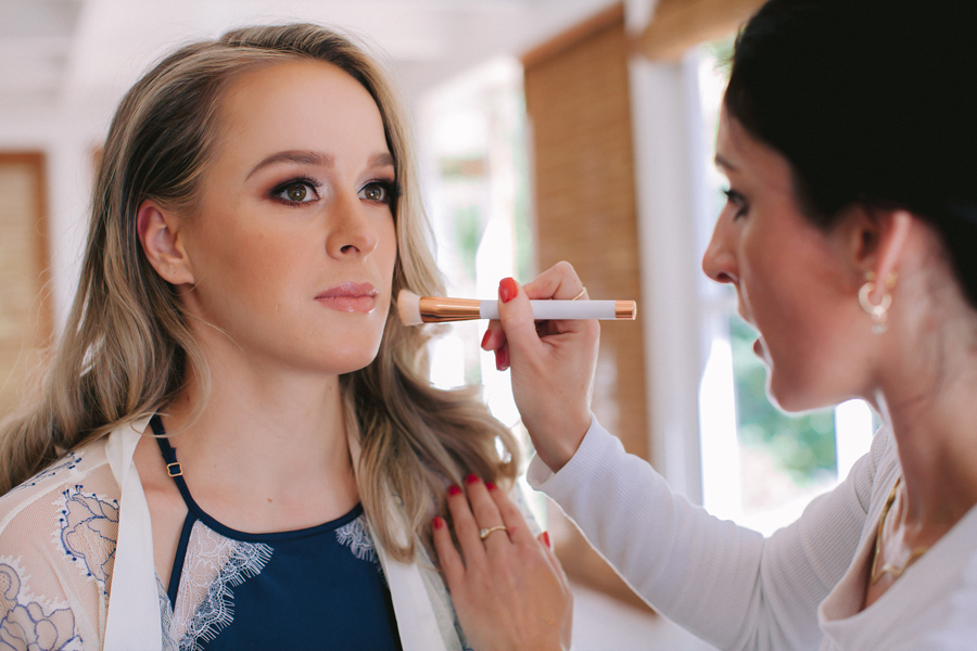 Evelyn Make-up artist doing bridal make-up